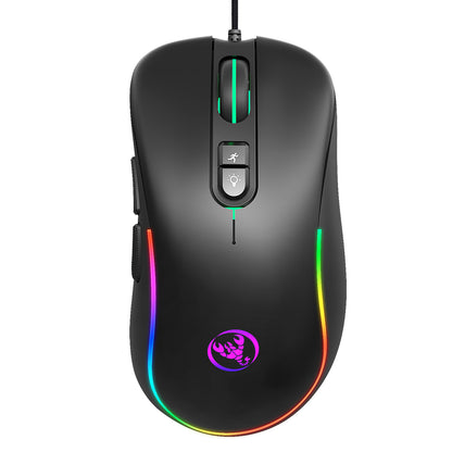 HXSJ J300 RGB Lighting Programmable Gaming Mouse[7 Buttons]