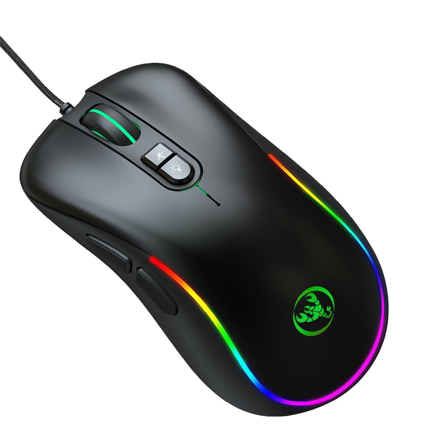 HXSJ J300 RGB Lighting Programmable Gaming Mouse[7 Buttons]