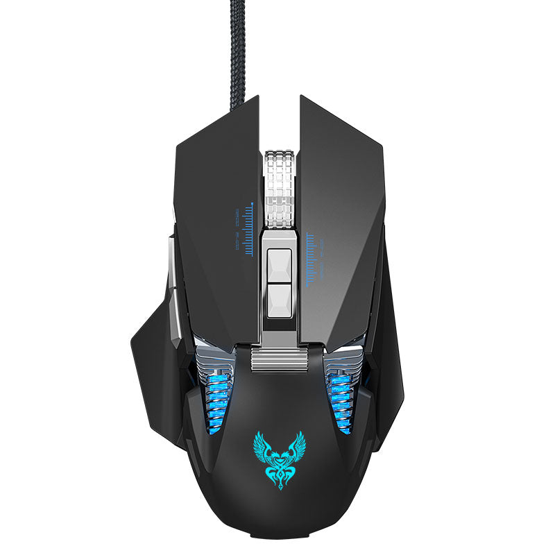 GM98 Mechanical USB Gaming Mouse 7-Key Programmable Optical Wired Mouse for Notebook Desktop Computer