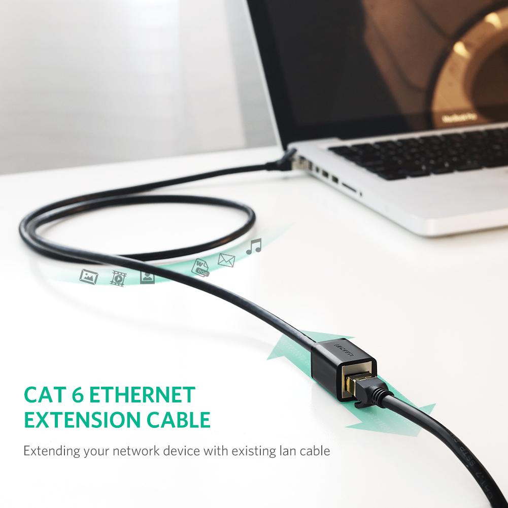UGREEN 11278 0.5m RJ45 Cat 6 Male to Female RJ45 Ethernet Lan Network Cable Cat6 Ethernet Extension Cable