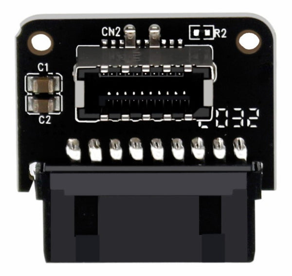 PH73B USB 3.0 19P/20P to Type-E 90 Degree Adapter Chassis Back Rear Type-C Plug-in Port for Computer Motherboard