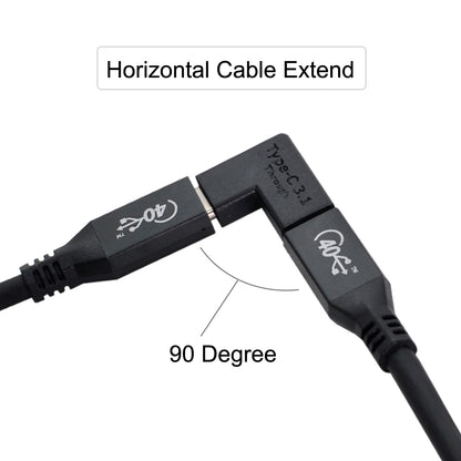 UC-077 3Pcs/Set USB-C Male to Female + USB-C Female to Female Elbow Converter Charging Adapter