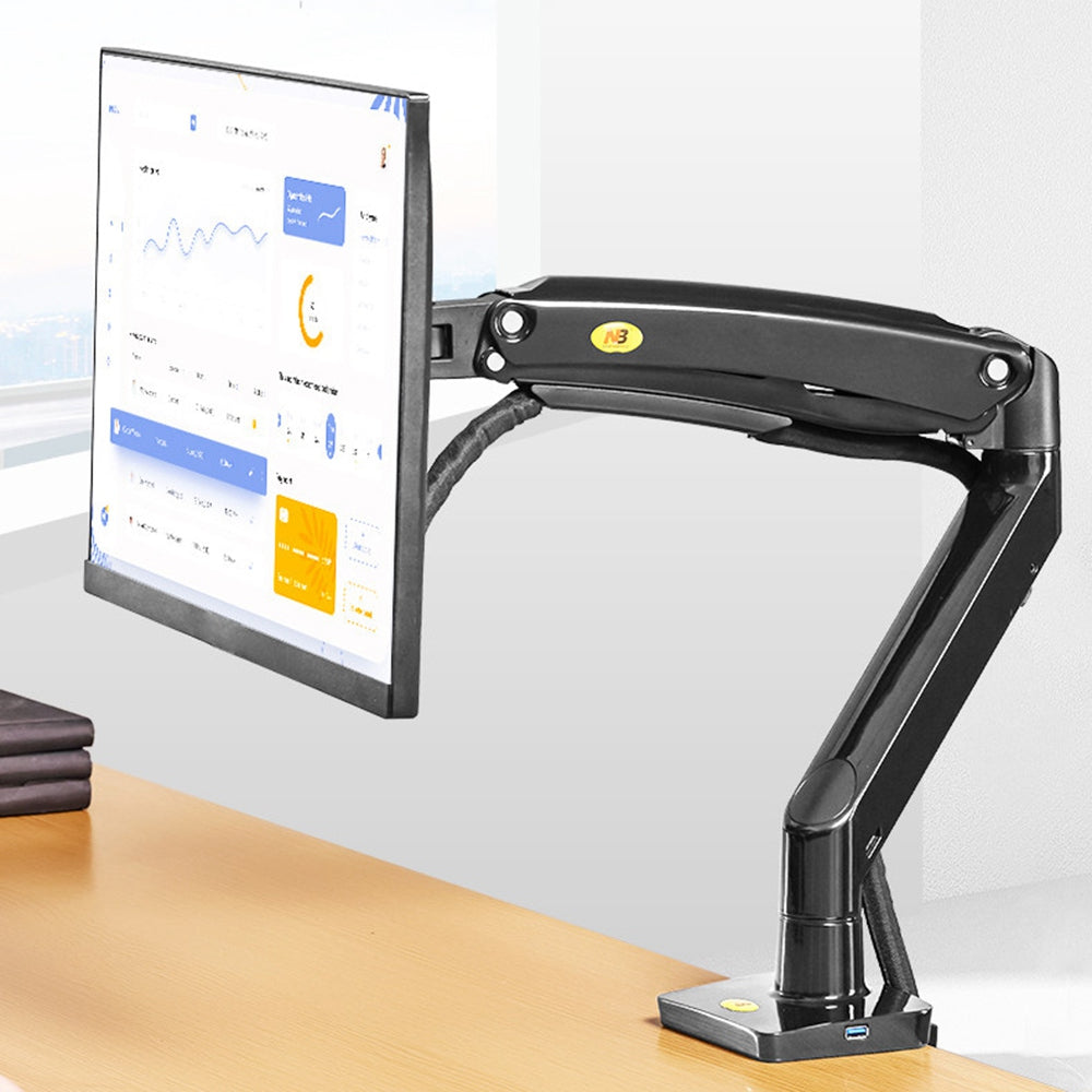 NORTH BAYOU F100A 22-35 inch Computer Monitor Desktop Rotatable Holder Adjustable Support Arm Bracket