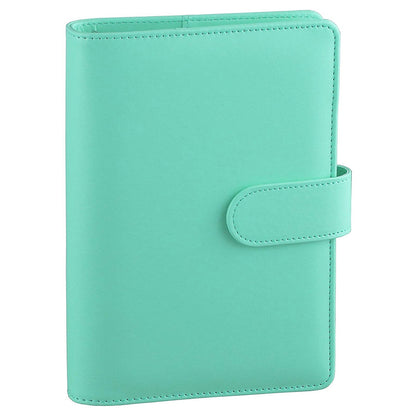 A6 Size 6-Ring PU Leather Notebook Binder Cover Magnetic Closure Planner Journal Binder Shell
