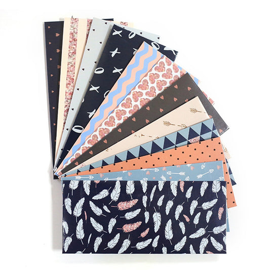 12PCS Budget Envelopes Creative Cash Envelope System Budget Tracking Sheets Label Stickers for Cash Savings