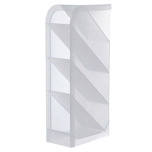 Multifunction Slant Grid Desktop Pen Holder Home Office School Stationary Storage Pencil Organizer, Size: S