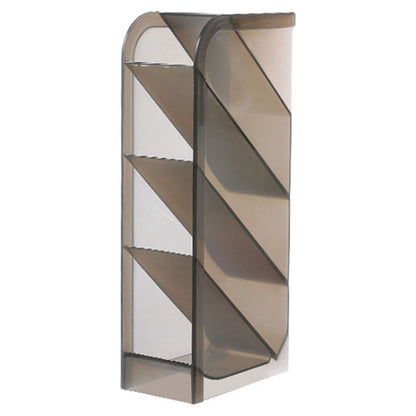 Multifunction Slant Grid Desktop Pen Holder Home Office School Stationary Storage Pencil Organizer, Size: S