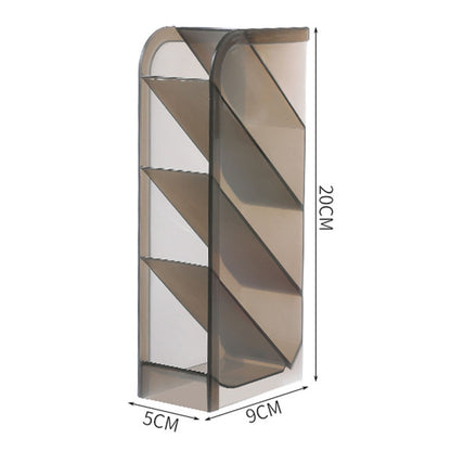 Multifunction Slant Grid Desktop Pen Holder Home Office School Stationary Storage Pencil Organizer, Size: S