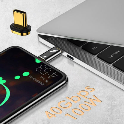 TB-005-MAGN 40Gbps Type C Male to Male Magnetic Connector Compatible with USB4 Thunderbolt3 Thunderbolt 4 100W Power Data 8K Video Adapter for Laptop Phone