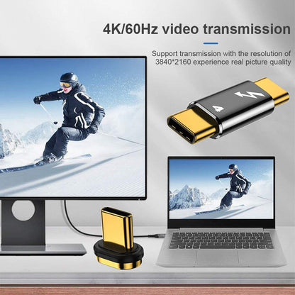 TB-005-MAGN 40Gbps Type C Male to Male Magnetic Connector Compatible with USB4 Thunderbolt3 Thunderbolt 4 100W Power Data 8K Video Adapter for Laptop Phone