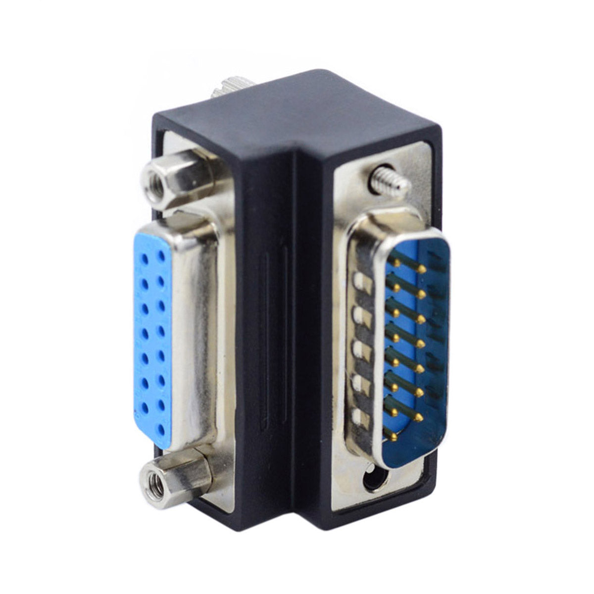 DB-003-UP DB-15PIN Up 90-Degree Angled Design DSUB D-subminiature 15Pin Male to Female Extension Adapter