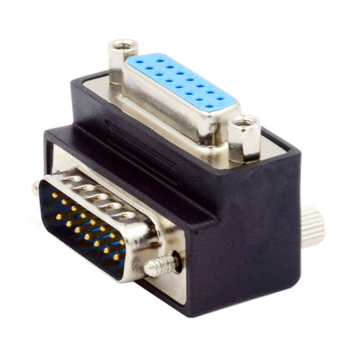 DB-003-UP DB-15PIN Up 90-Degree Angled Design DSUB D-subminiature 15Pin Male to Female Extension Adapter