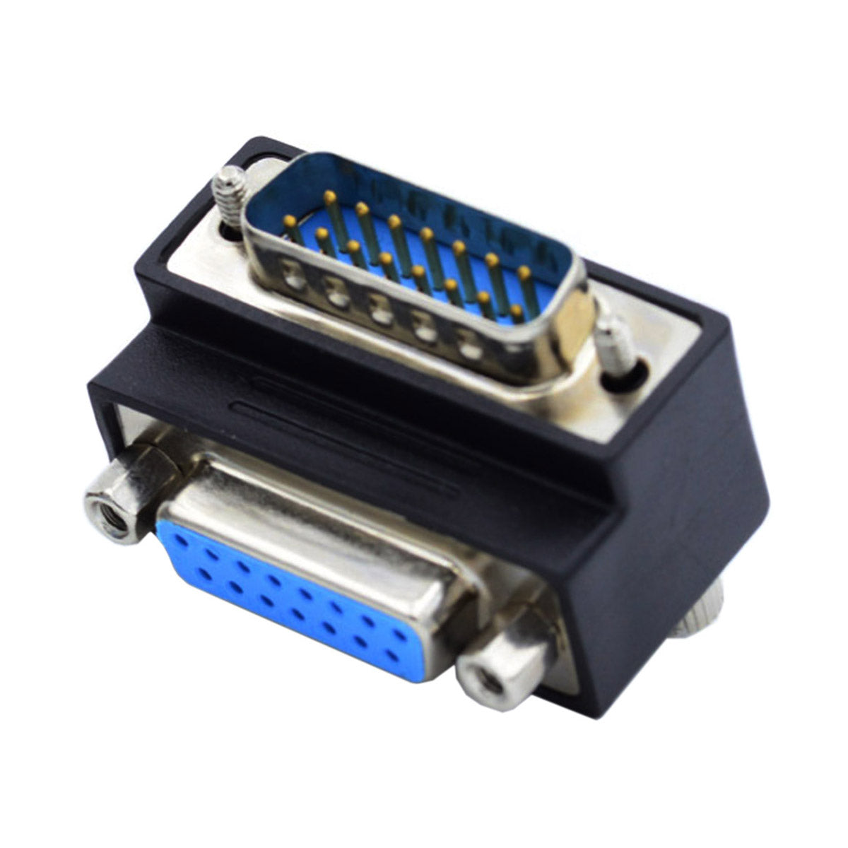 DB-003-UP DB-15PIN Up 90-Degree Angled Design DSUB D-subminiature 15Pin Male to Female Extension Adapter