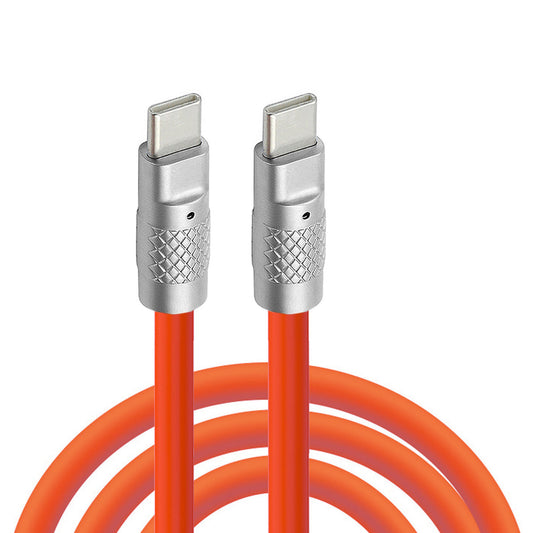 UC-003-0R-2.0M 2m USB Type C to USB-C 120W Fast Charge Cord Ultra Soft Liquid Silicone Data Cable