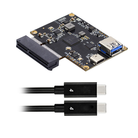 UC-143 Type-C USB4 40Gbps to PCI-E SSD 4x Graphics Card Converter Cable USB4.0 40Gbps JHL7440 Chipset
