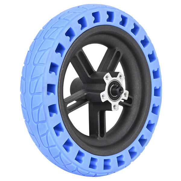 For Xiaomi M365 / 1S / Lite Electric Scooter 8.5-Inch Colored Shock Absorption Tire Explosion-proof Colored Rubber Rear Wheel Hub Replacement