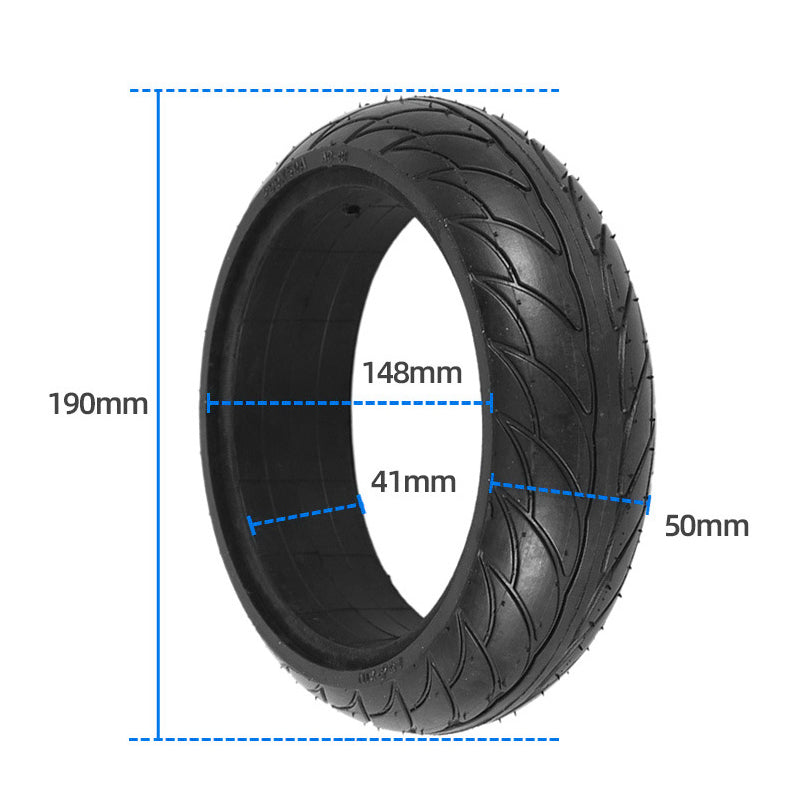 For Xiaomi Ninebot ES1 / ES2 / ES3 / ES4 E-scooter 8-Inch Inflation-free Solid Wheel Tire Electric Scooter Wheel Replacement
