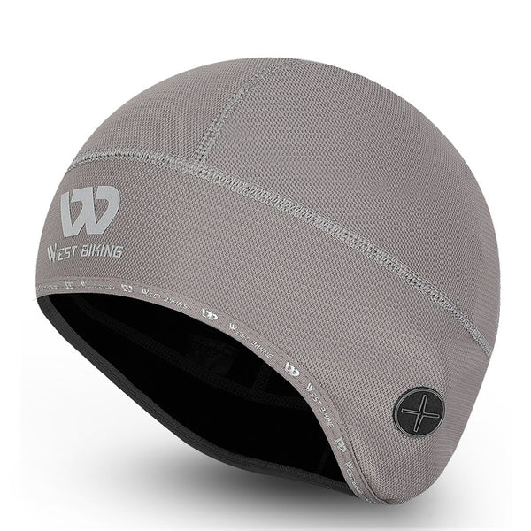 WEST BIKING Reflective Logo Windproof Thermal Cycling Hat Helmet Liner Cap with Earphones Hole