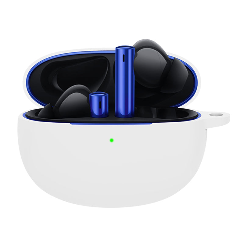 For Realme Buds Air 3 Bluetooth Earphone Charging Case Drop-proof Shell Soft Silicone Cover with Hanging Buckle