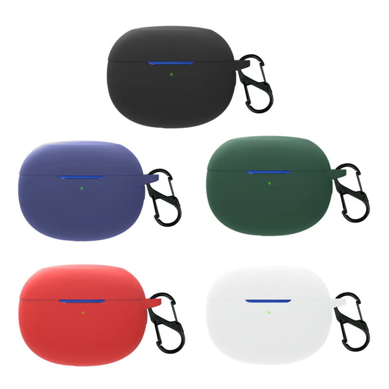 For Realme Buds Air 3 Bluetooth Earphone Charging Case Drop-proof Shell Soft Silicone Cover with Hanging Buckle