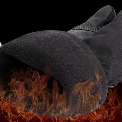 FLYINGTERN Motorcycle Snowmobile Heated Gloves Touch Screen Heated Mittens Winter Ski Gloves Electric Heating Thermal Gloves, Battery Powered