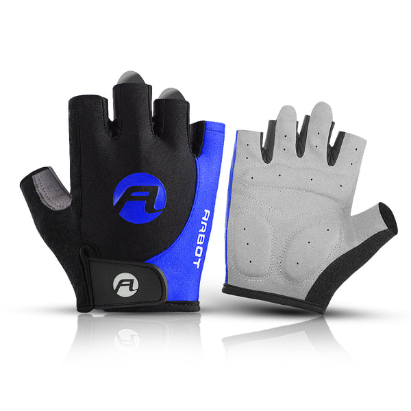 A0040 1 Pair Outdoor Cycling Half Finger Gloves Shock-absorbing Anti-skid Breathable Bicycle Gloves