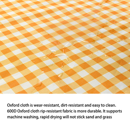 0210 145x165cm Portable Outdoor Camping Picnic Mat 600D Oxford Cloth Waterproof Lawn Beach Mat
