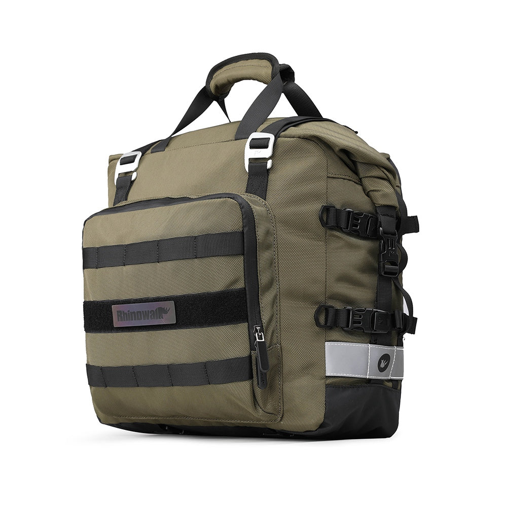 RHINOWALK 20L Quick Release Motorbike Side Storage Bag Motorcycle Luggage Pannier Bag