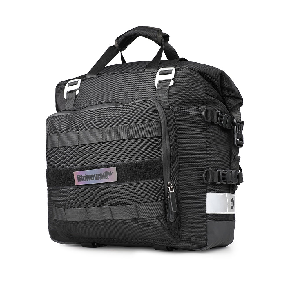 RHINOWALK 20L Quick Release Motorbike Side Storage Bag Motorcycle Luggage Pannier Bag