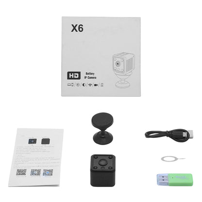 X6 Wireless Camera Wifi Home Security Cam Night Vision HD 1080P Webcam