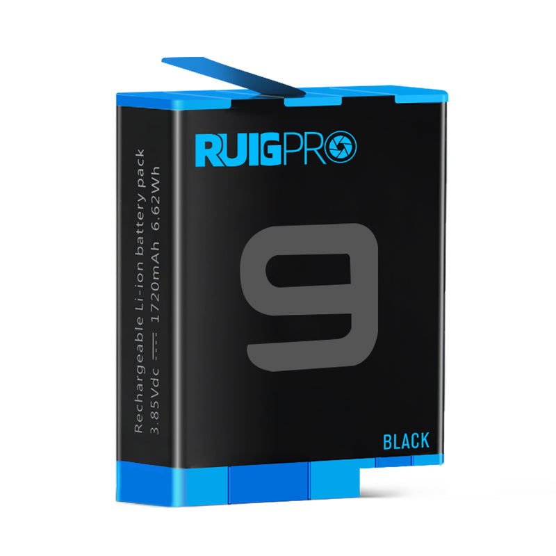 RUIGPRO 1720mAh Rechargeable Battery Replacement for GoPro Hero 9 Black