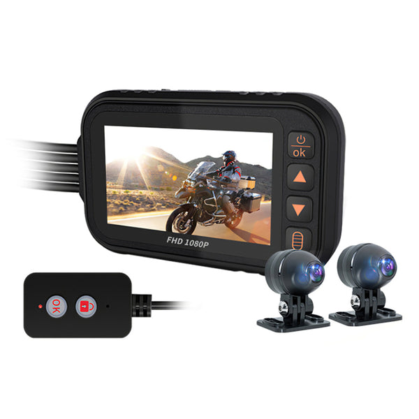 MT35B 1080P Motorbike Camcorder DVR Waterproof WiFi Motorcycle Dual Lens Camera Video Recorder (CE Certificated)