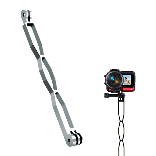 20cm Aluminum Alloy Extension Arm Mount Bracket Rod for GoPro Hero 10/9/8 / Insta360 One R/ DJI Action Camera