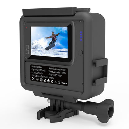 SHEINGKA Power Extended Battery Power Replacement Charger Stand with Frame for GoPro Hero 9