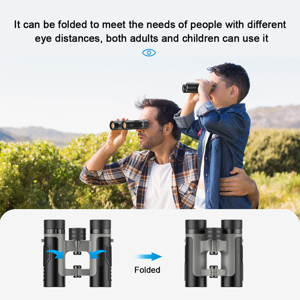 APEXEL Binoculars Long Range 10x25 HD Binoculars Outdoor Camping Mini Folding Telescope for Hunting Tourism