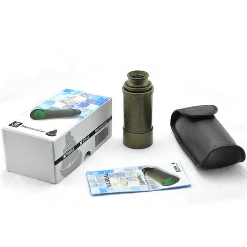VISIONKING 8X40HD Super Portable Telescopic Monocular Mini Metal Body Fully Coated Lens BAK4 Monocular for Hunting