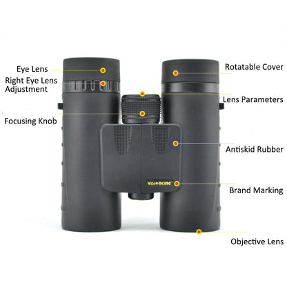 VISIONKING 8X32H 8X Magnification HD Binoculars Binoculars with BaK4 Prisms, Super Clear Lightweight Binoculars Perfect for Bird Watching, Hunting, Stargazing