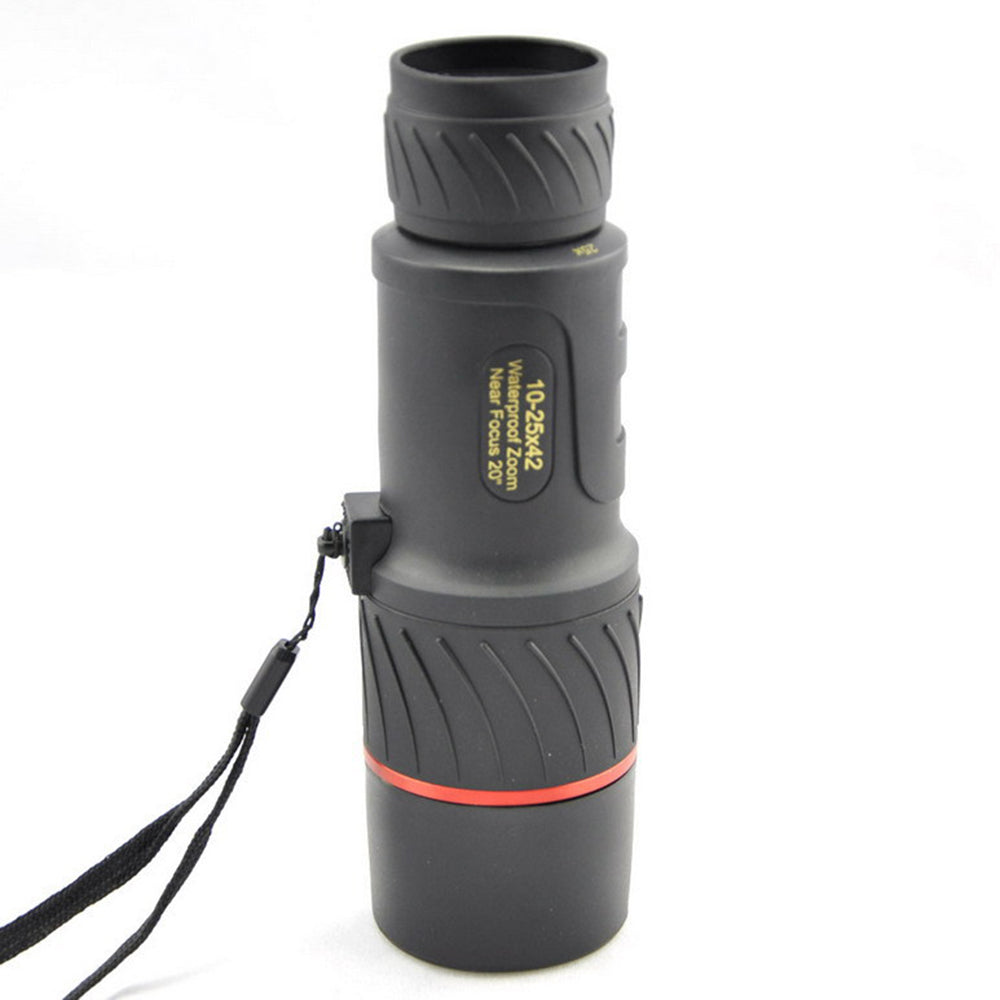 VISIONKING K10-25X42 Monocular 25X Magnification HD Lens BaK4 Prism Telescope Night Vision for Bird Watching Hunting Camping