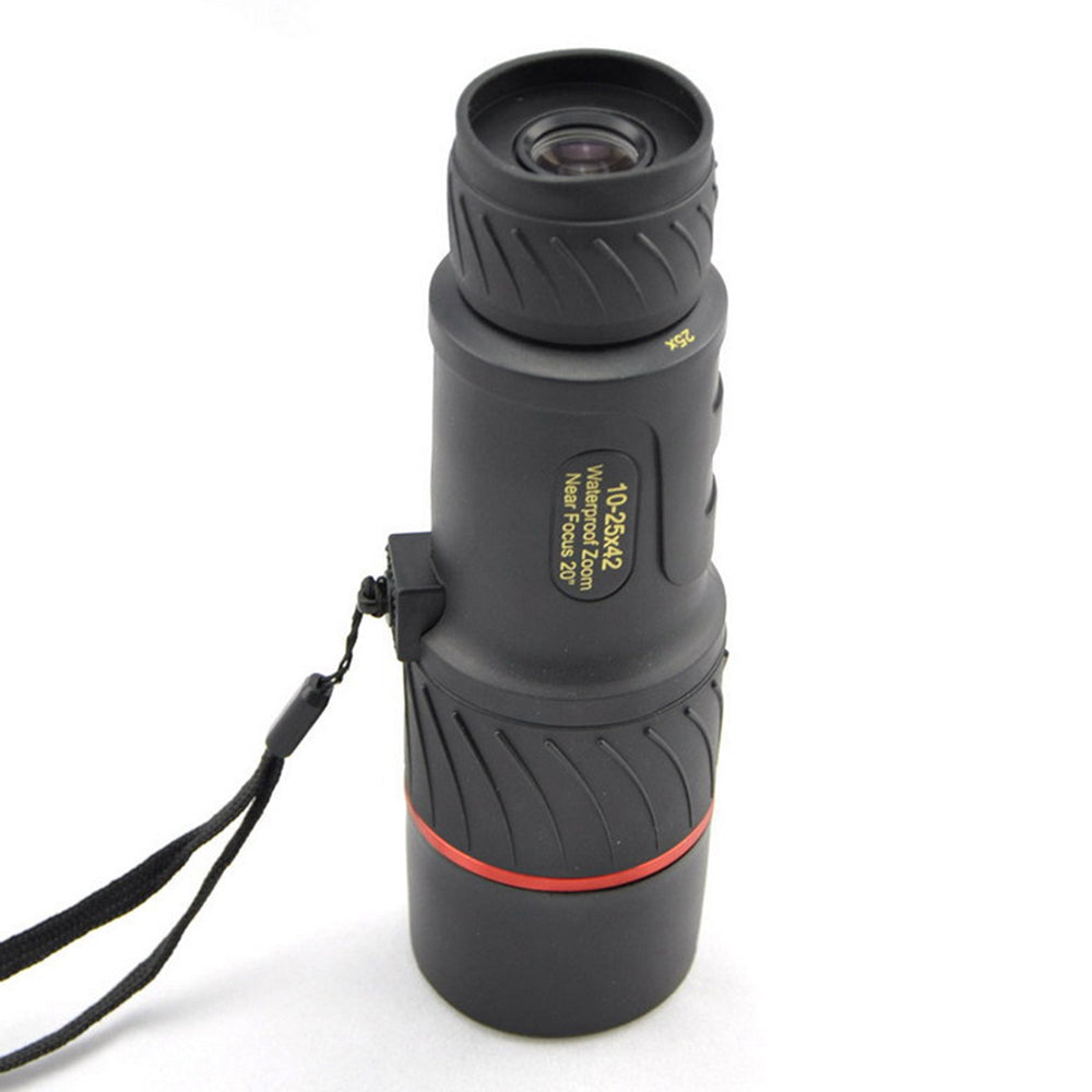 VISIONKING K10-25X42 Monocular 25X Magnification HD Lens BaK4 Prism Telescope Night Vision for Bird Watching Hunting Camping