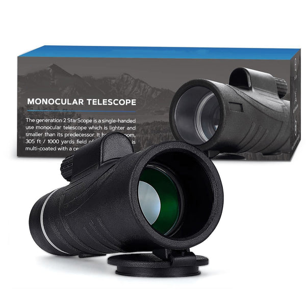 AM-D08 12X42 High Power HD Monocular Night Vision BAK4 Prism Telescope for Bird Watching, Hunting, Surveillance, Hiking