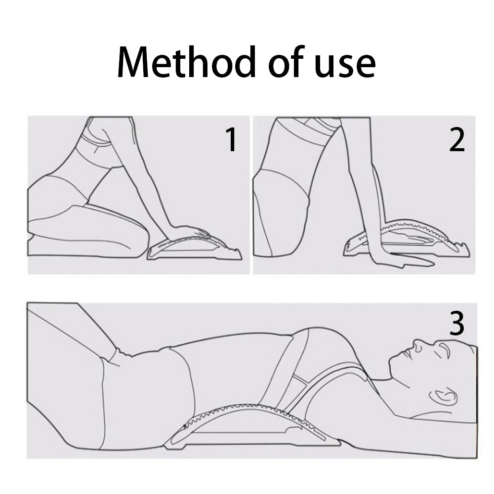 Lumbar Spine Stretcher Posture Corrector Lumbar Protrusion Pain Relief Waist Massager