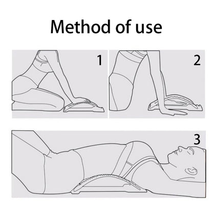 Lumbar Spine Stretcher Posture Corrector Lumbar Protrusion Pain Relief Waist Massager