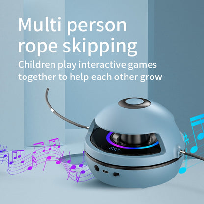 002 Automatic Electric Skipping Rope Machine LED Light Bluetooth Music Smart Electronic Counting Jump Rope Machine