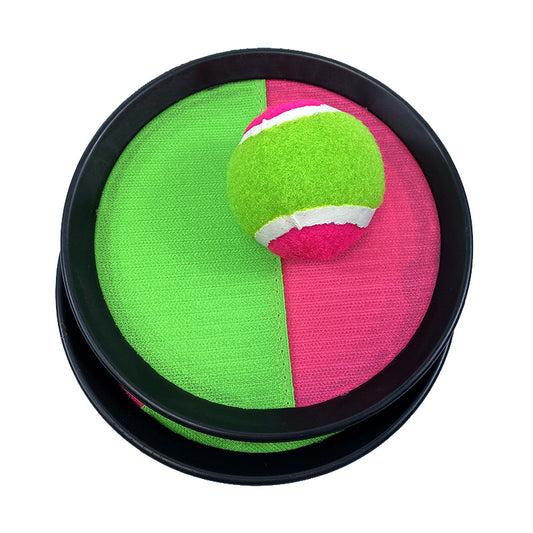 2Pcs Kids Catcher Paddle Sticky Ball Catch Toss Game Children Outdoor Sports Toy