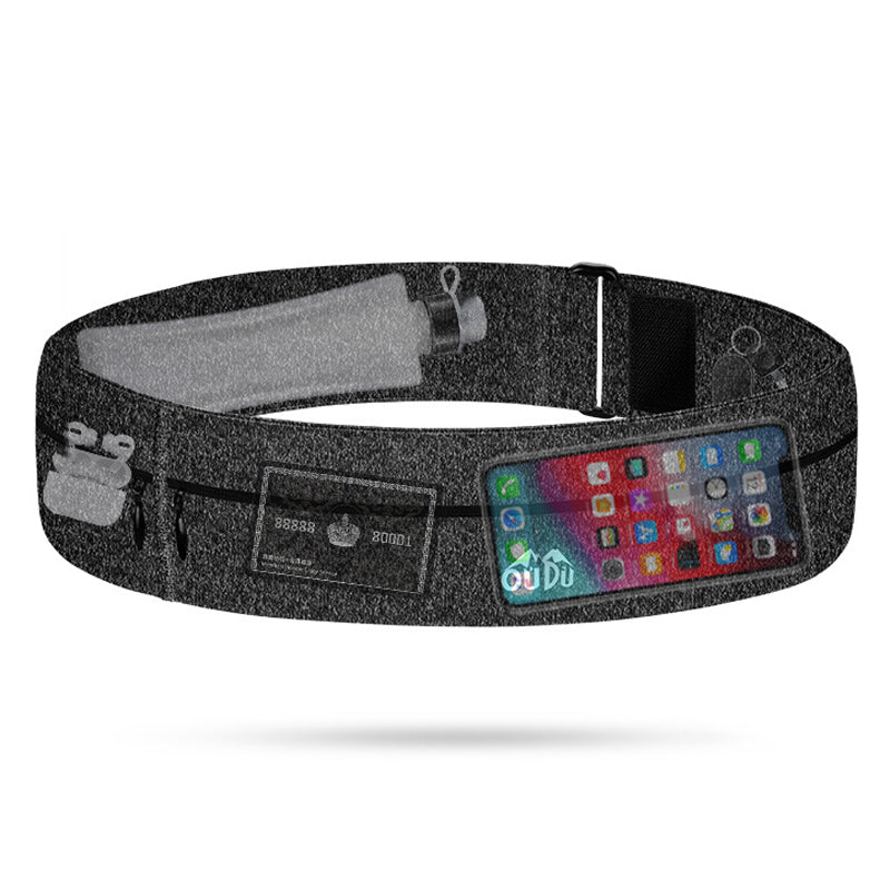 Sport Running Waist Bag Portable Outdoor Phone Holder Belt Bag (without Water Bottle), Size L