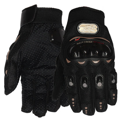 RIDING TRIBE MCS-01C 1 Pair Waterproof Warm Motorcycle Riding Gloves Outdoor Motocross Full Finger Protection Gloves
