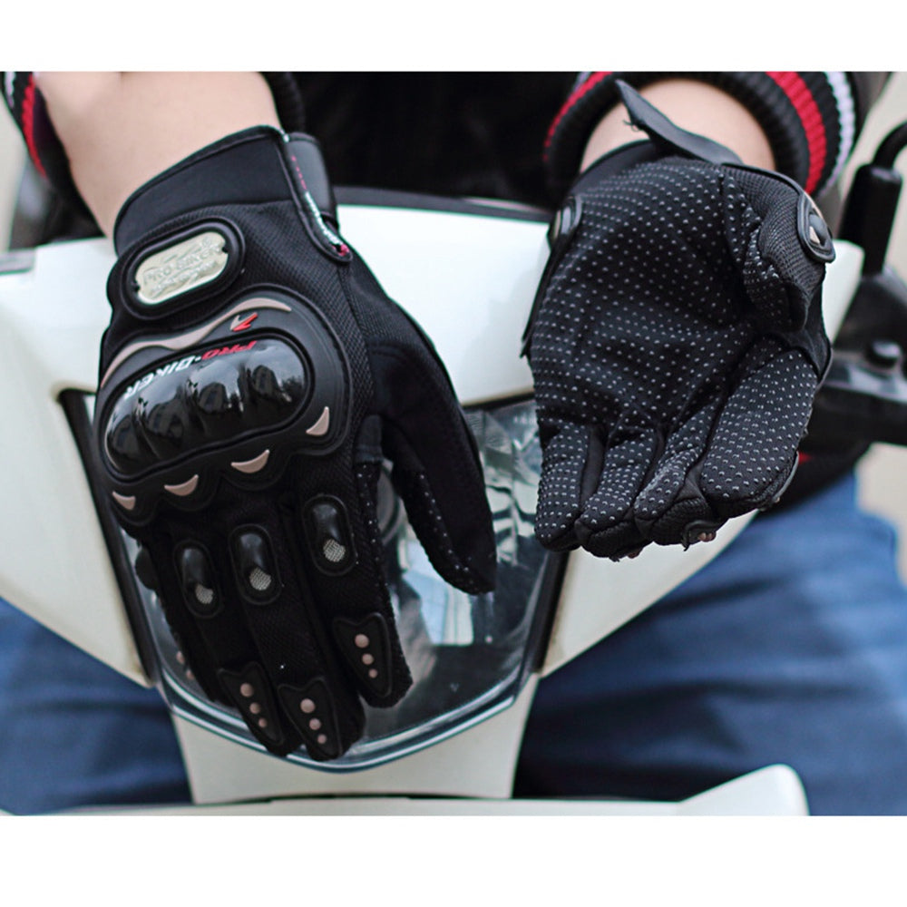 RIDING TRIBE MCS-01C 1 Pair Waterproof Warm Motorcycle Riding Gloves Outdoor Motocross Full Finger Protection Gloves
