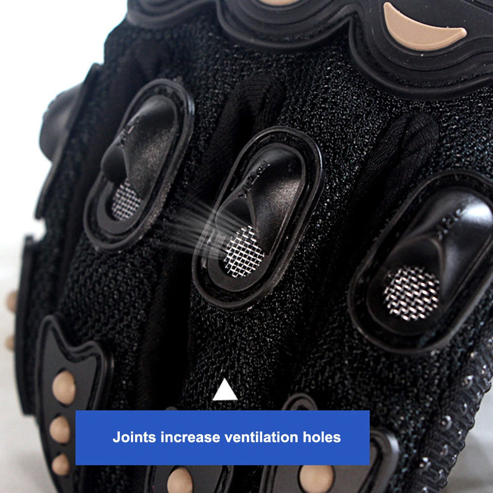 RIDING TRIBE MCS-01C 1 Pair Waterproof Warm Motorcycle Riding Gloves Outdoor Motocross Full Finger Protection Gloves