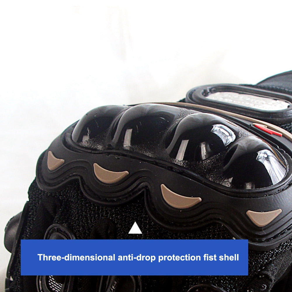 RIDING TRIBE MCS-01C 1 Pair Waterproof Warm Motorcycle Riding Gloves Outdoor Motocross Full Finger Protection Gloves