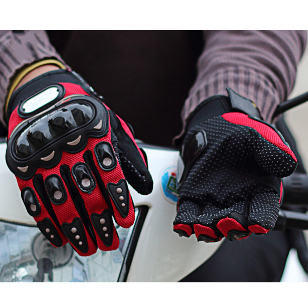 RIDING TRIBE MCS-01C 1 Pair Waterproof Warm Motorcycle Riding Gloves Outdoor Motocross Full Finger Protection Gloves